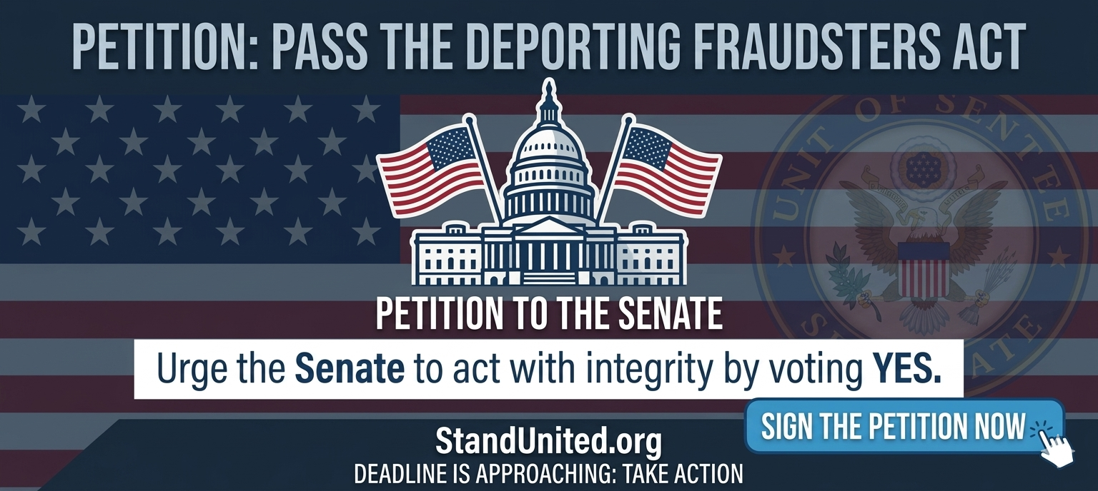 Petition Pass Deporting Fraudsters Act StandUnited.org
